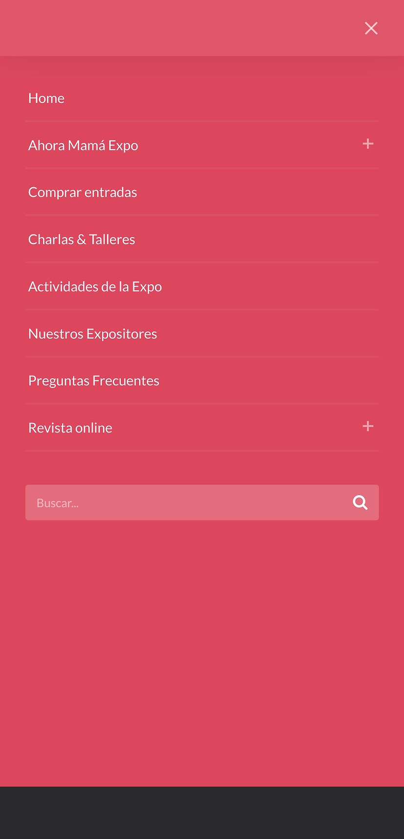 Menú responsive